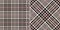 Tweed check plaid pattern print for autumn winter spring in black, red pink, off white. Seamless abstract tartan glen texture set.