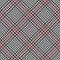 Tweed pattern in grey and red. Seamless diagonal hounds tooth check plaid for jacket, coat, dress.