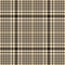 Tweed pattern pixel art in black, gold, beige. Seamless textured hounds tooth check plaid graphic for jacket, coat, skirt.