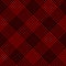 Tweed plaid pattern in black and red. Seamless glen tartan check plaid for dress, skirt, coat, jacket.