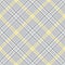 Tweed plaid pattern in grey, yellow, white. Seamless hounds tooth vector plaid background texture for jacket, skirt, trousers.