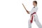 Tweenage girl going karate