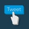 Tweet button with Hand Shaped Cursor