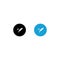 Tweet Button Icon Vector in Flat Design Style