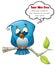 Tweeter Blue Bird Emotional