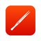 Tweezers icon digital red