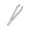 tweezers icon. Element of Beauty salon for mobile concept and web apps icon. Outline, thin line icon for website design and