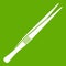 Tweezers icon green