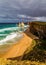 Twelve Apostles in ocean waves surf