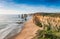 The Twelve Apostles Rocks on the ocean, Great Ocean Road at suns