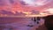 Twelve apostles Tourist Site at sunset in Victoria Australia