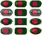 Twelve buttons of the Flag of Bangladesh