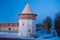 Twelve-Sided Corner Tower Of Zaraysk Kremlin In Zaraysk, Moscow Region, Russia