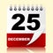 Twenty Fifth Indicates New Year And 25