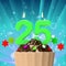 Twenty Five Candle On Cupcake Means Birth