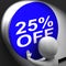 Twenty-Five Percent Off Pressed Shows 25 Price Reduction