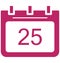 Twenty five, twenty fifth Special Event day Vector icon that can be easily modified or edit.