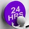 Twenty Four Hours Button Shows 24H Availability