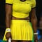 Twenty one times Grand Slam champion Serena Williams wears custom Nike uniform during her final match at Australian Open 2016