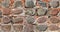 Twenty rectangular fragments of the fortress wall of the castle