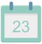 Twenty three, twenty third Special Event day Vector icon that can be easily modified or edit.