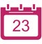 Twenty three, twenty third Special Event day Vector icon that can be easily modified or edit.