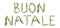 Twigs forming the phrase \'BUON NATALE\'