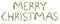 Twigs forming the phrase \'MERRY CHRISTMAS\'