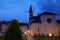 Twilight on Annecy church