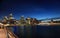 Twilight cityscape Sydney Circular Quay Australia