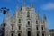 Twilight of Duomo Milan Cathedral in Italy