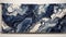 Twilight Enchantment: A Spellbinding Panoramic Banner Featuring Abstract Marbleized Stone Texture in Twilight Indigo Tones, Conjur