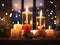 twilight flames: a cozy celebration with glowing candles