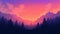 Twilight gradient night vaporwave colorful background