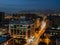 Twilight high angle view of the Taipei cityscape