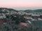 A twilight hour rural paysage among the hills of Grand Canaria, Canary Islands