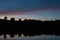 Twilight at Lake Vanare in the Adirondacks