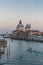 Twilight landscapes of the Grand Canal in Venice, Italy