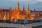 Twilight Lighting at Wat Phra Kaew, Bangkok, Thailand