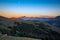 Twilight on Longs Peak and Rocky Mountain Range, Rocky Mountain National Park, Colorado