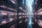 Twilight Mirrored Metropolis: A Vision of a Luminous Future Cityscape