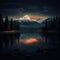 Twilight On Mount Elbrus: Dark Surrealism Landscape Photography