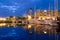 Twilight on the old dock of Savona