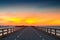 Twilight at the old Seven Mile Bridge