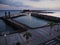 Twilight over the harbour walls, Arrecife, Lanzarote