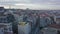 Twilight Over Istanbul, Turkey. Aerial View of Buildings and Mosques