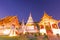 Twilight pagoda wat phra singh temple