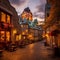 Twilight in Quebec City: Chateau Frontenac and Historic Cobblestone Streets