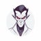 Twilight Saga Hero: Minimalist Draconic Demon Icon Design