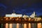 Twilight Skies Over Illuminated Moscow Kremlin